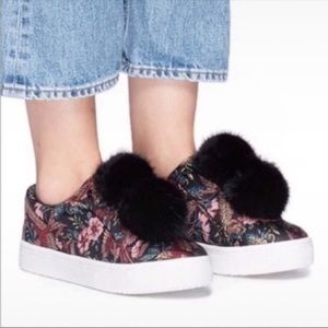 Sam Edelman leya floral sneakers size 8.5
